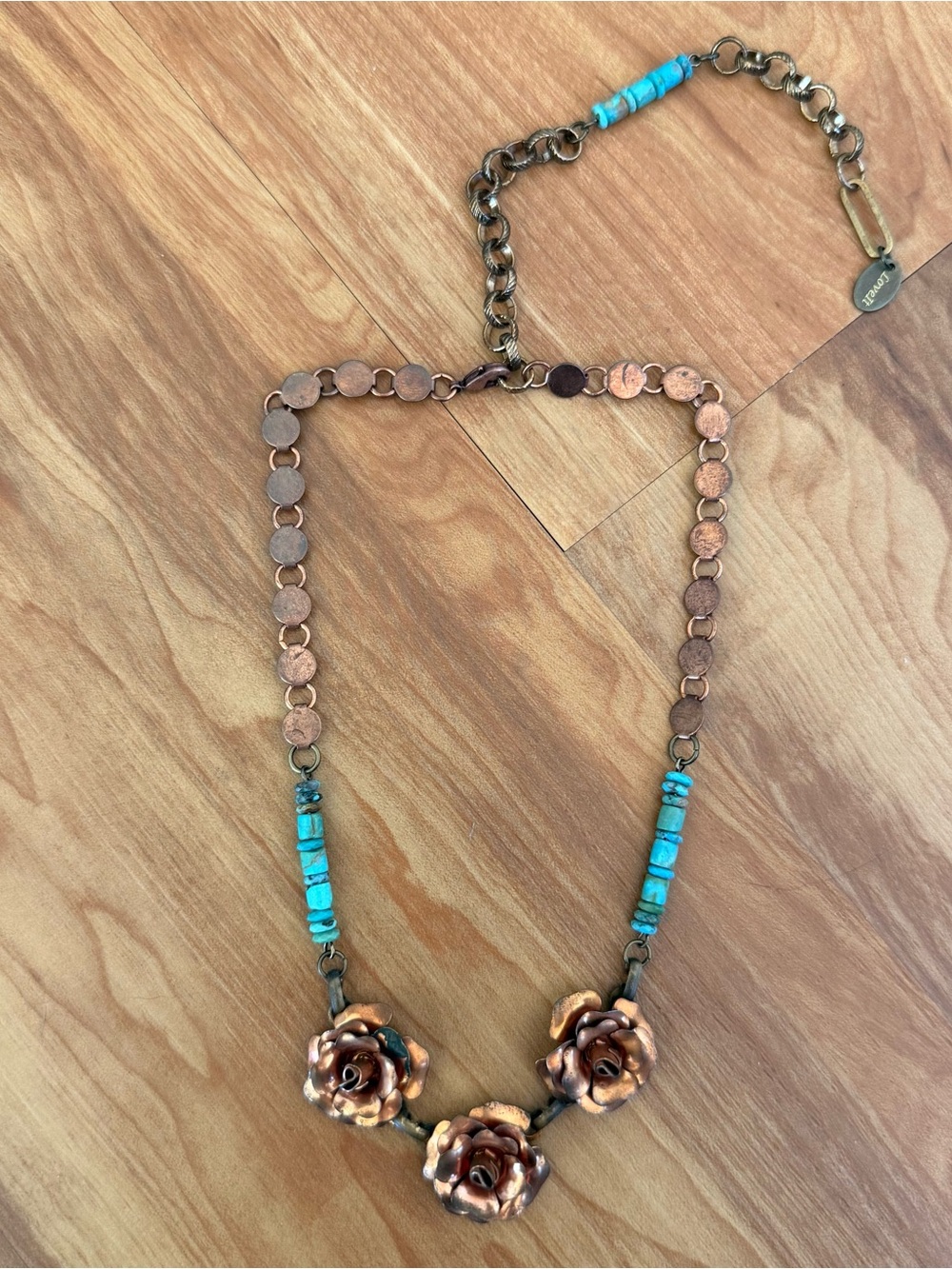 Handmade Arizona Turquoise Choker Necklace